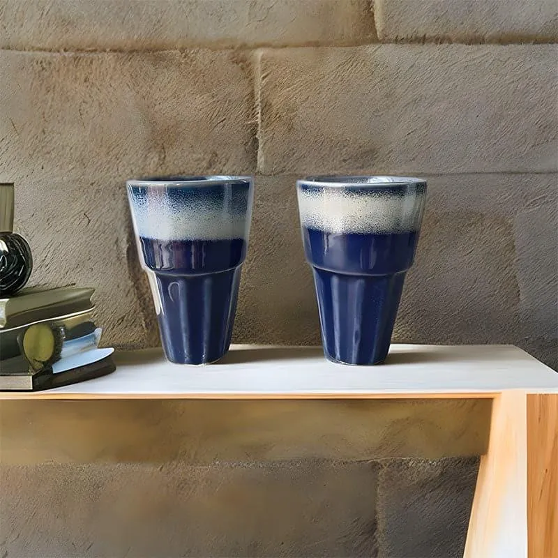 Hebe Tea Glass Deep Blue - Set Of Two media 1