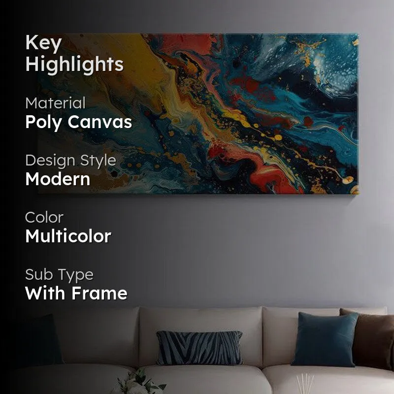 Modern Pour Fluid Wall Painting media 2
