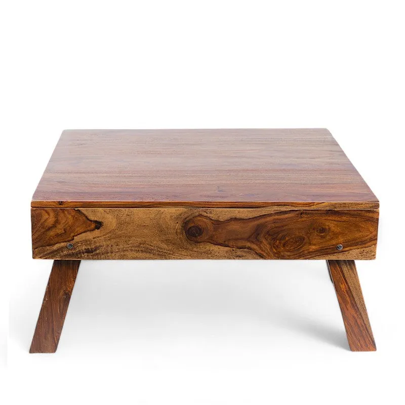 Servo Sheesham Wooden Center Table - Dark Brown media 5