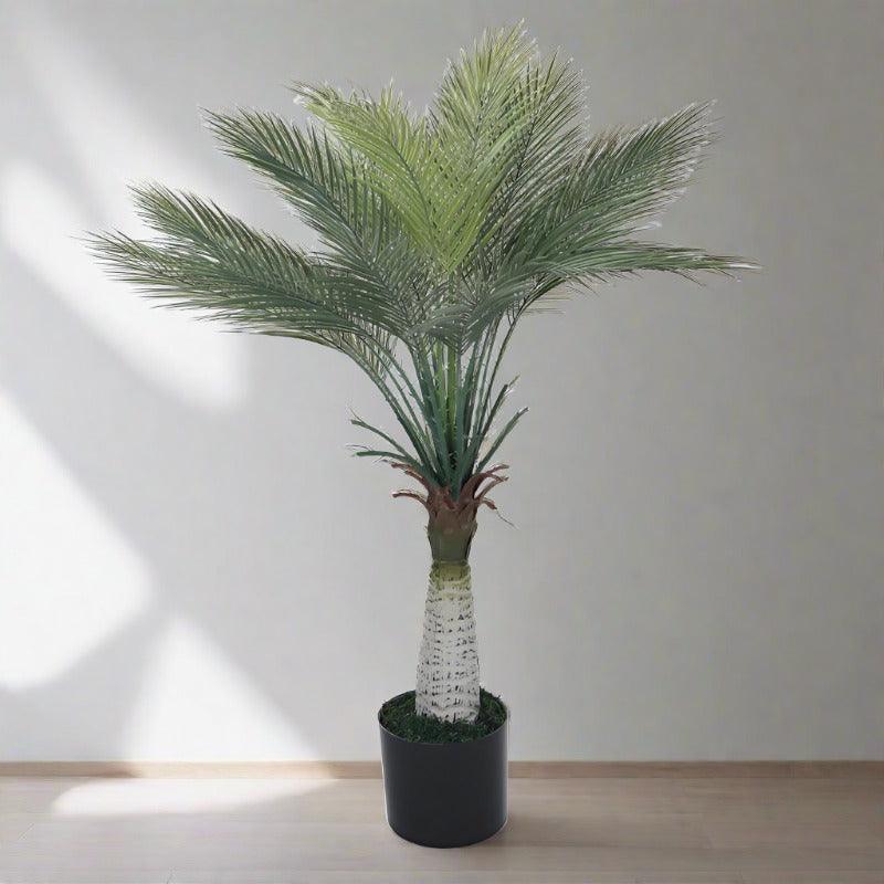 Faux Bottle Areca Plant With Black Plastic Pot - 3.61 ft media 3