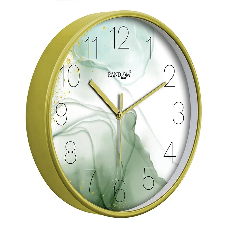 Sage Swirls Plastic Wall Clock media 6