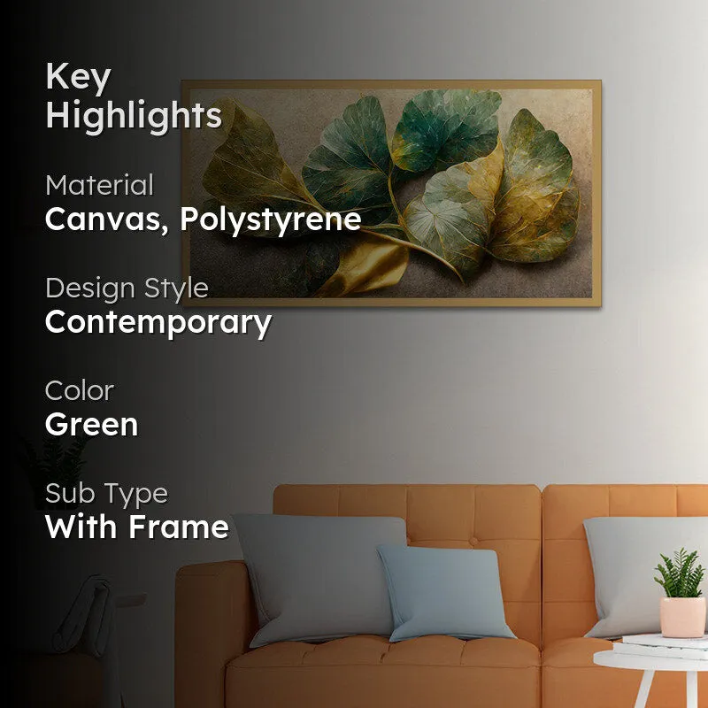 Qaina Abstract Wall Painting With Frame media 2