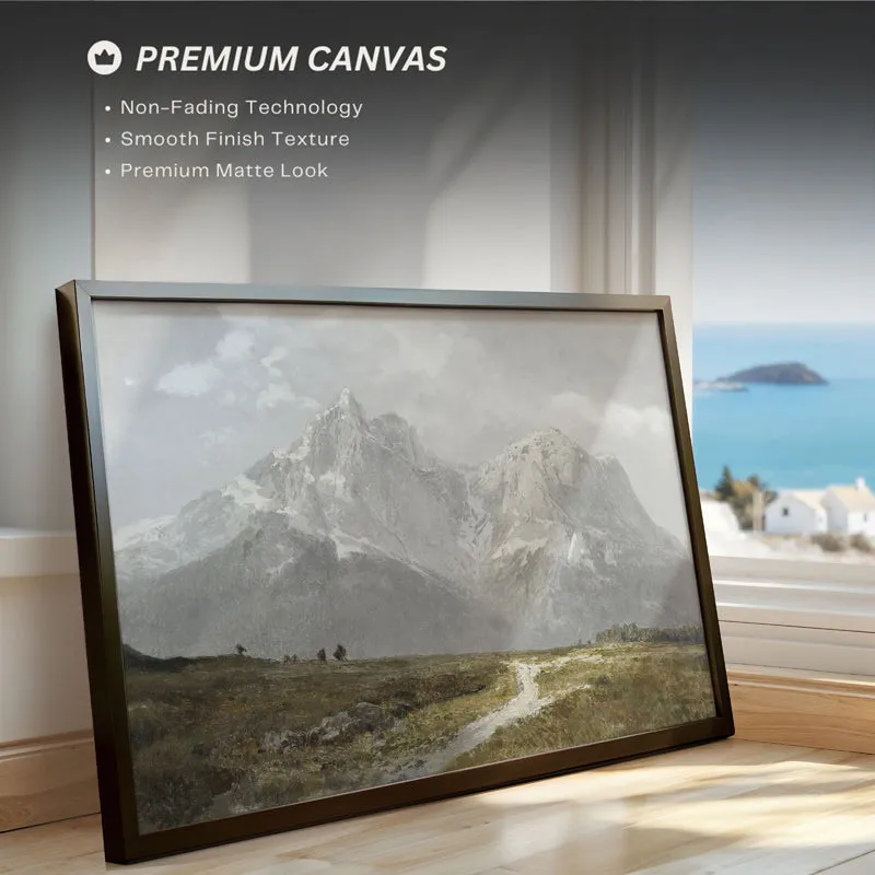 Alpine Roads Wood Wall Art With Frame - Black media 4
