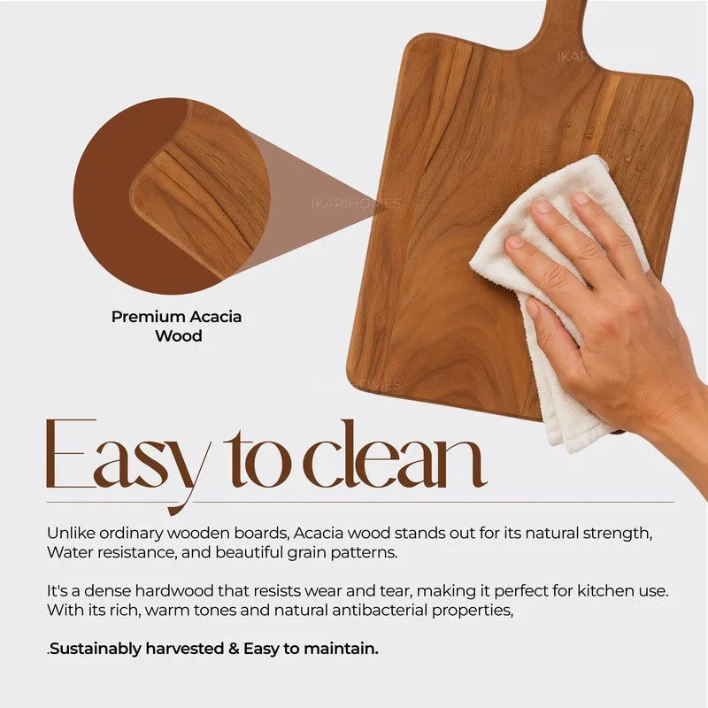 Orlav Boho Acacia Wood Chopping Board media 5