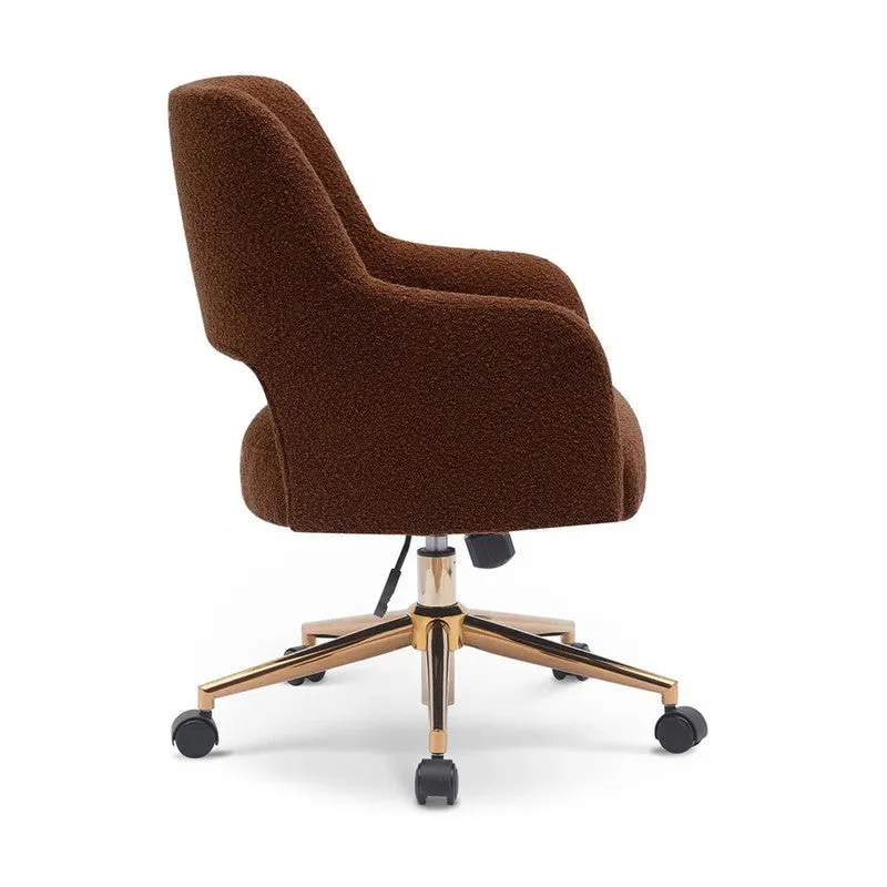 Sitessa Metal Office Chair - Brown media 5