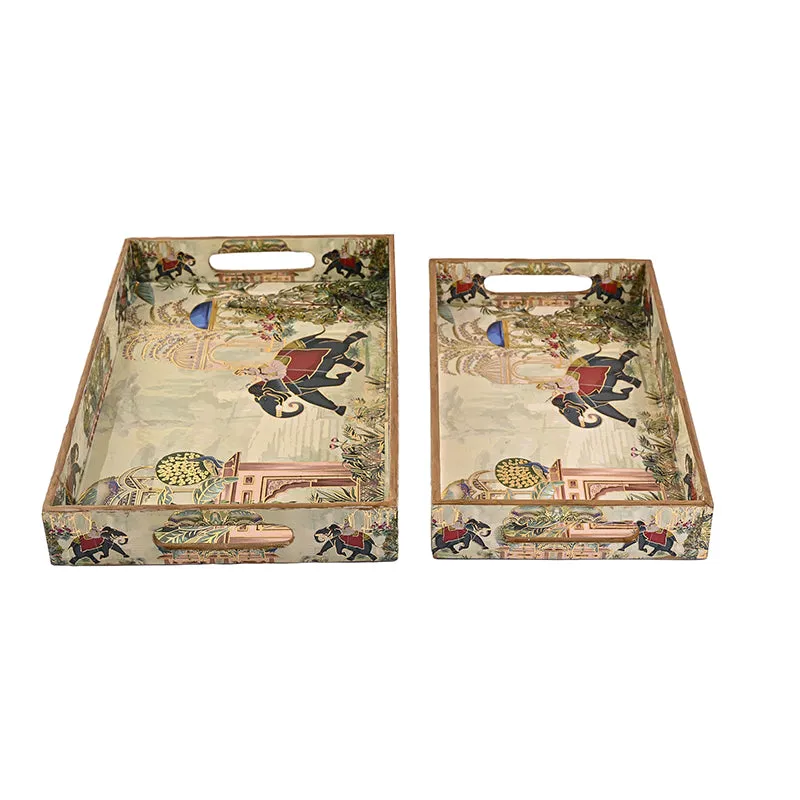 Hastina Wood Serving Tray - Set Of Two media 7