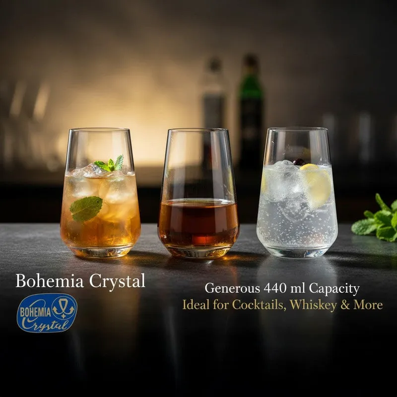Jasper Bohemia Crystal Cocktail Glass (440 mL) - Set Of Six media 5
