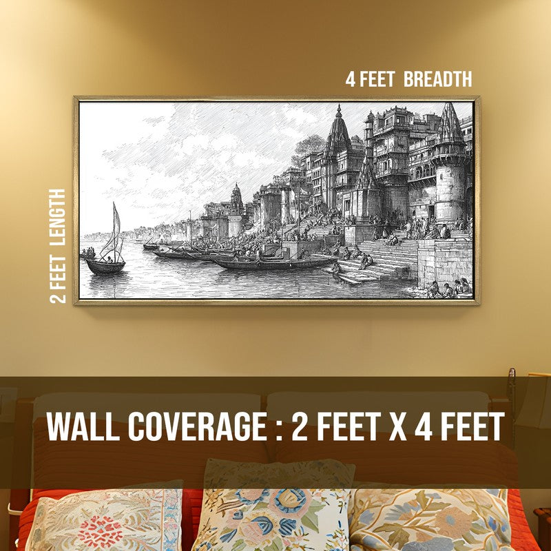 Heritage Along the Ganges Wall Art media 8