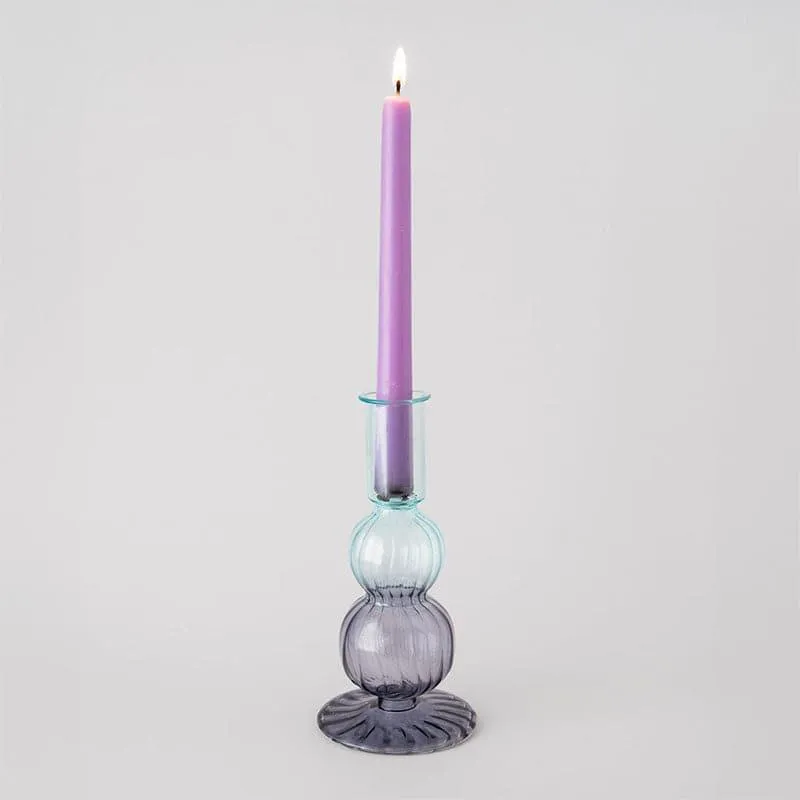 Amari Glass Candle Holders - Set of Two media 4