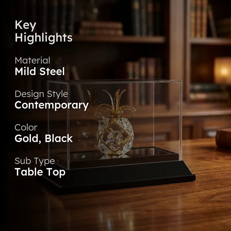 LuxePine 24K Gold Plated Mild Steel Showpiece media 2