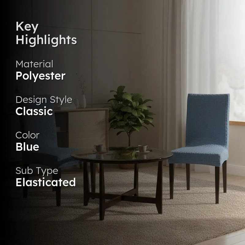 Nexo Neat Fit Chair Cover (Blue) - Set Of Two media 2