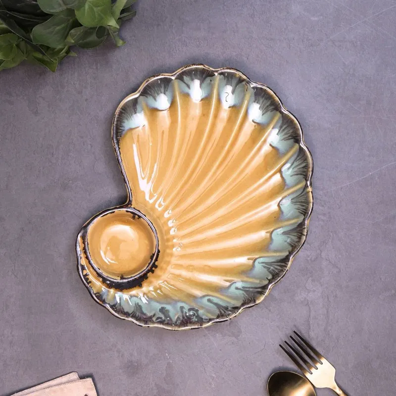 Cerava Shell Ceramic Platter media 3