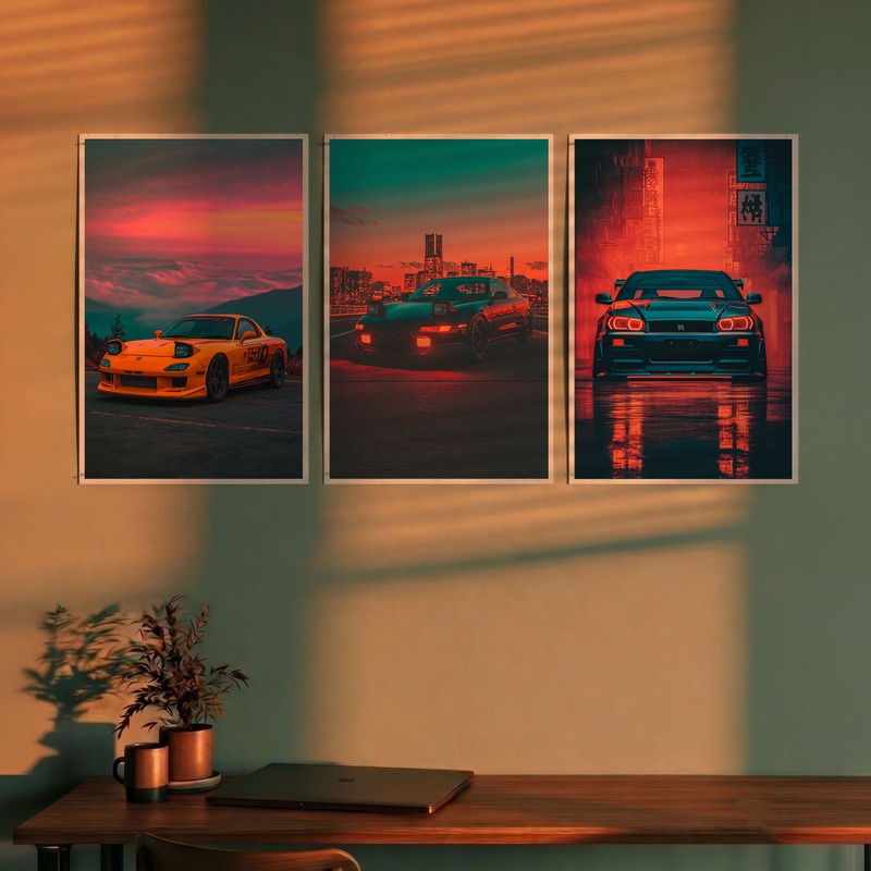 Road Pulse Cars Polymer Wall Poster