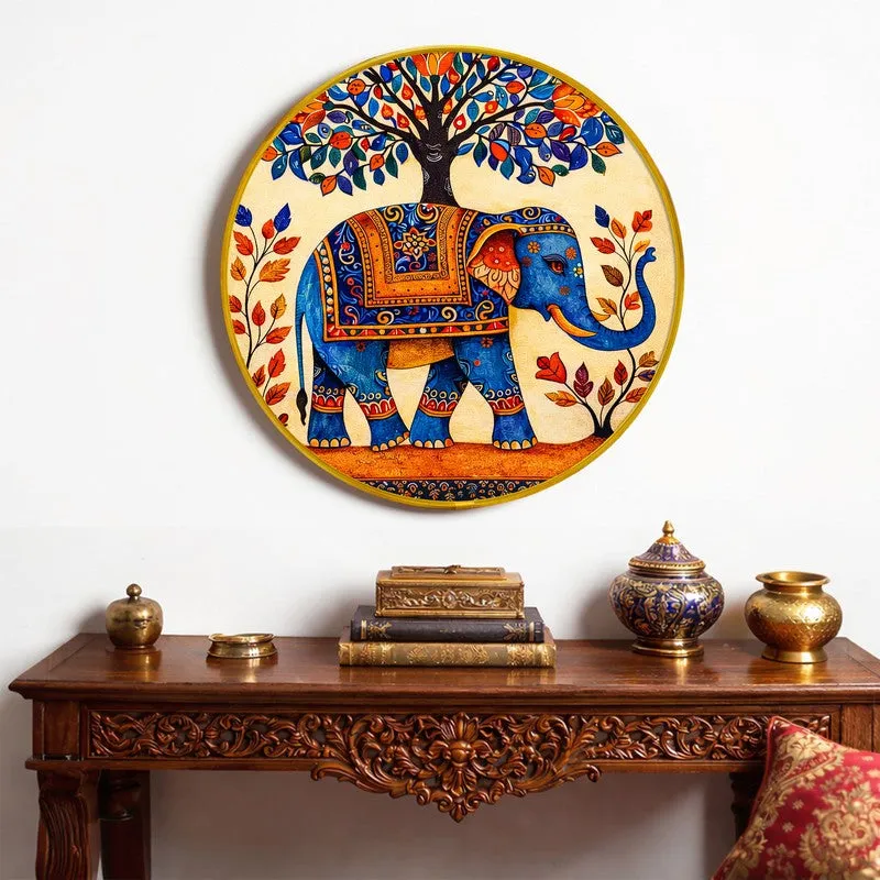 Vibrant Elephant Ethnic Paper Wall Art media 5