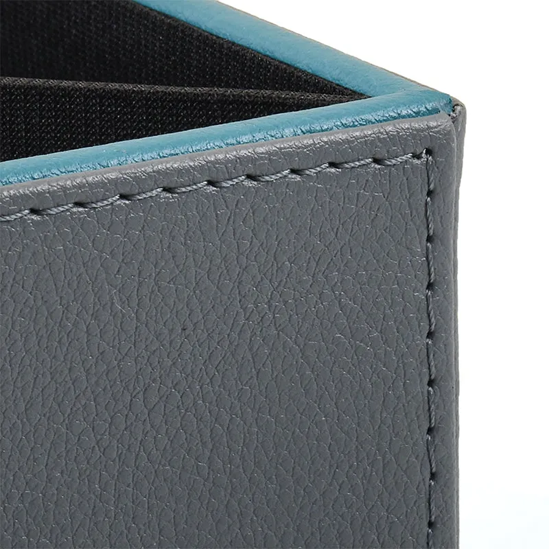 Tisca Faux Leather Pen Stand - Grey media 5