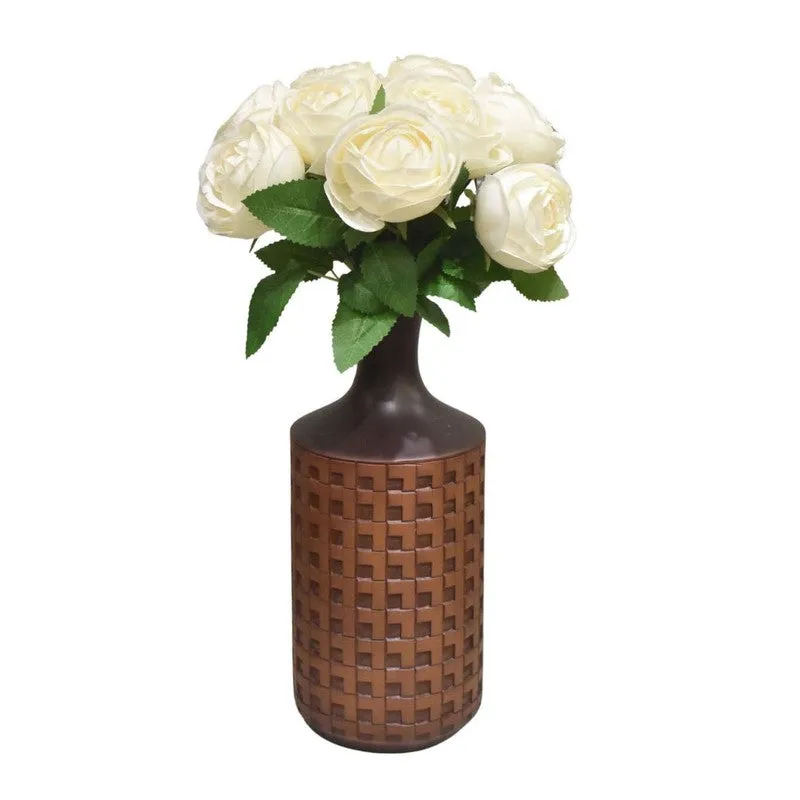 Eternal Roses Artificial Flower Bunch - White media 5