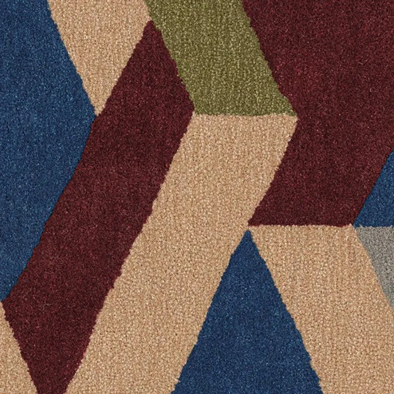 Elpenor Hand Tufted Geometric Wool & Nylon Carpet - Multicolor media 4