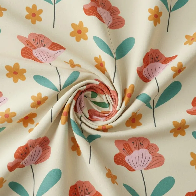 Floral Stories Microfiber Bedsheet  - 125 GSM media 5