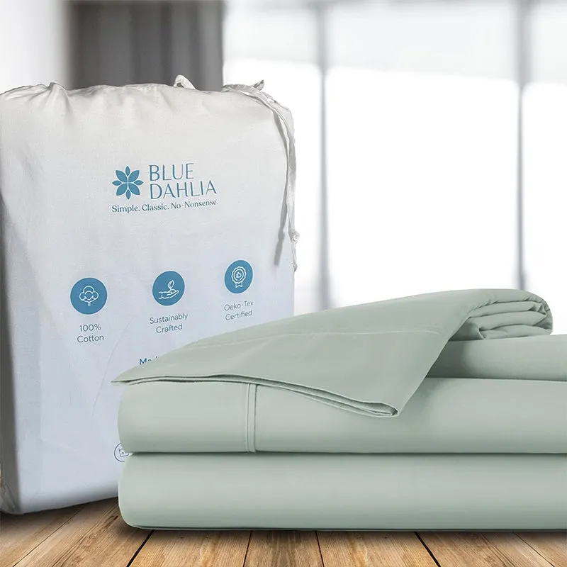 Maison Solid Cotton Pillow Cover (Sage,200TC) - Set Of Two media 6