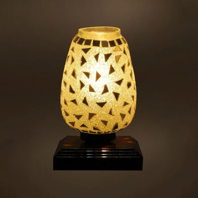 Orvella Mosaic Glass Table Lamp With Wooden Base media 7