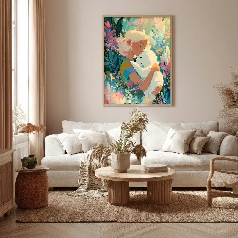 Tendera Canvas Wall Painting With Brown Frame media 5