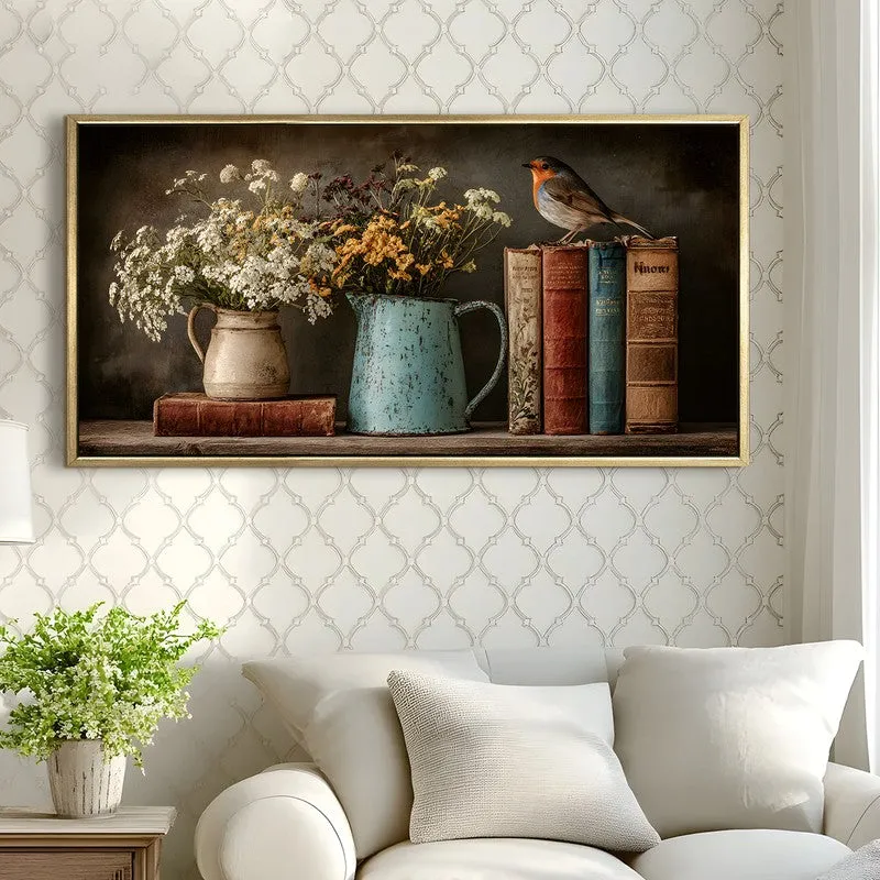Timeless Perch Canvas Wall Painting With Frame media 4