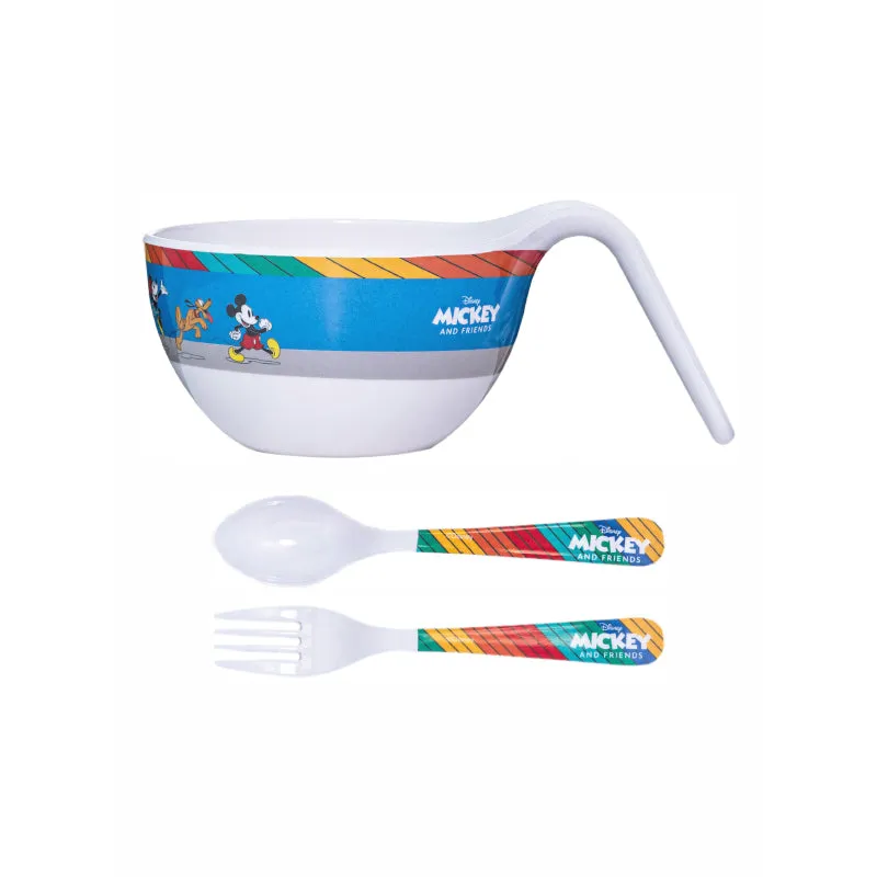 Servewell Mickey Friends Kids Bowl With Spoons - 650 ML media 3