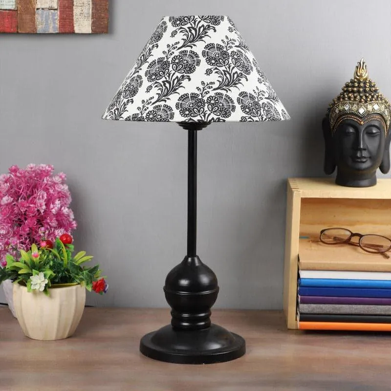 Filigree Lura Fabric Table Lamp - Black,White media 3