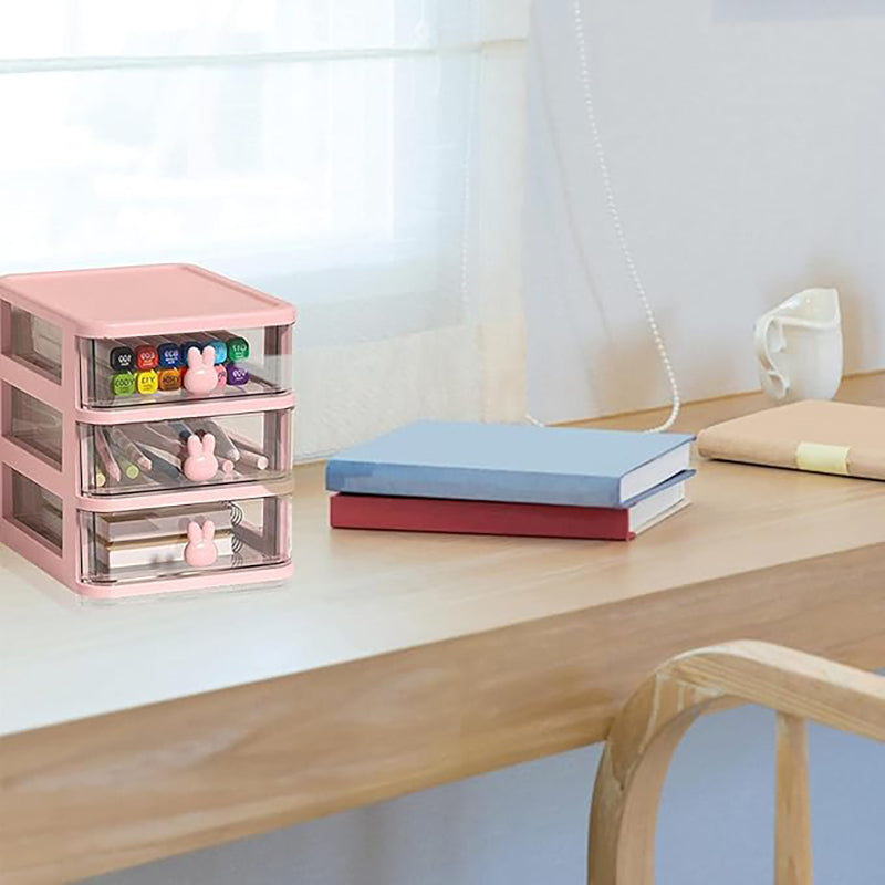 Stowly Three Tier Desk Organiser - Pink media 4
