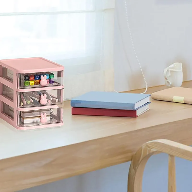 Stowly Three Tier Desk Organiser - Pink media 4
