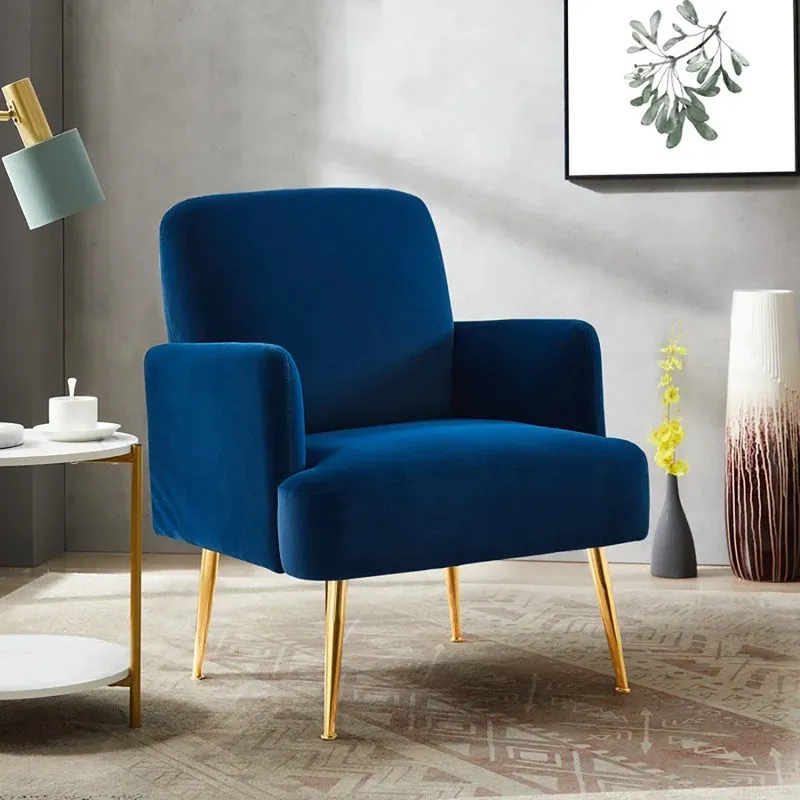 Serenza Neem Wood Accent Chair - Dark Blue media 4