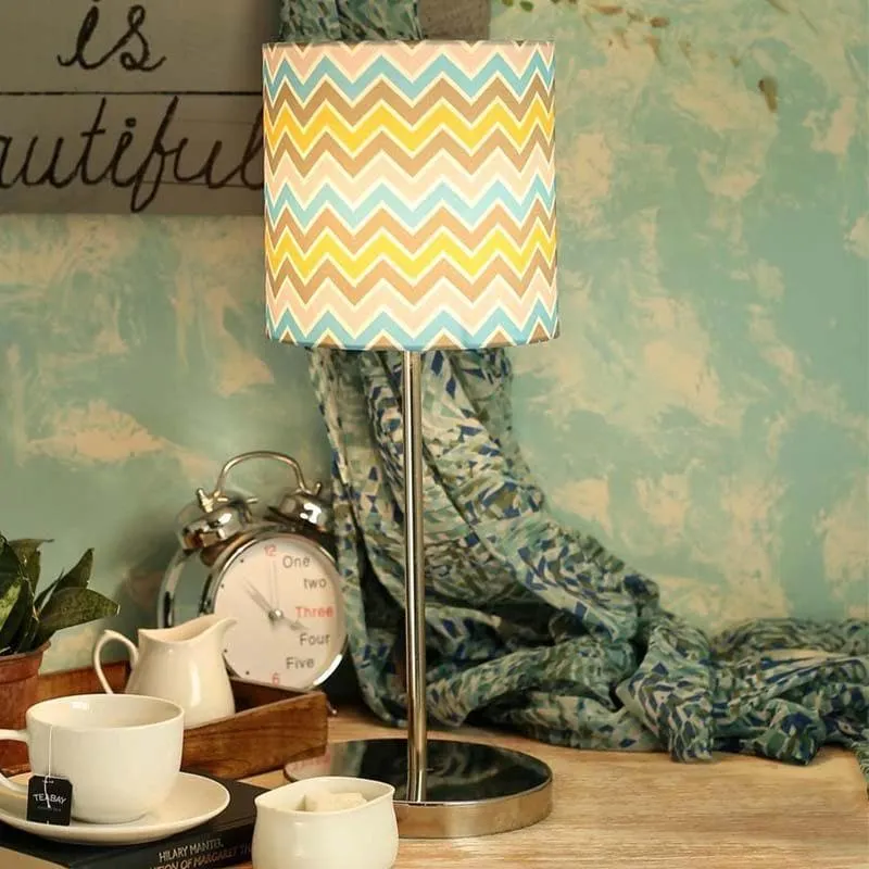 Herringbone Fabric Table Lamp - Multicolor media 1