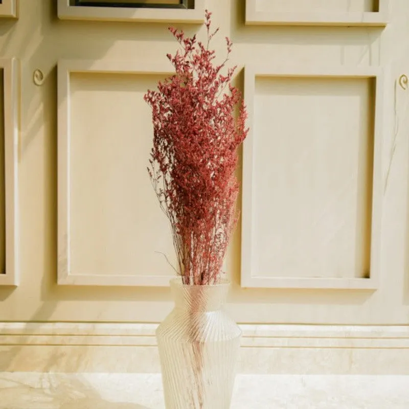 Dried Limonium Millet Grass Flower Bunch - Set Of Three media 1