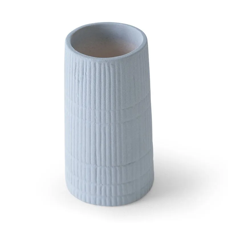 Ash Grey Minimal Ceramic Vase media 6
