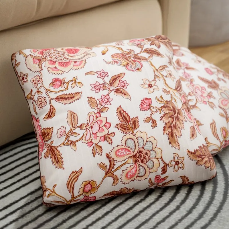Spring Bloom Cotton Cushion Covers - Set Of Five media 5