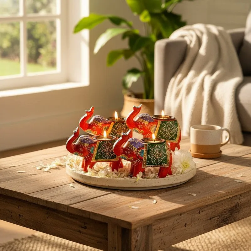 NoorLume Tea Light Candle Holder - Set Of Four media 4