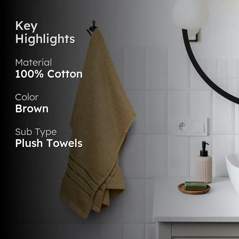 Micro Cotton LuxeDry Comfort Solid Bath Towel - Brown media 2