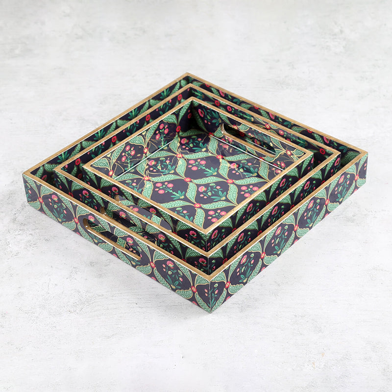 India Circus Anaya Square Serving Tray media 3