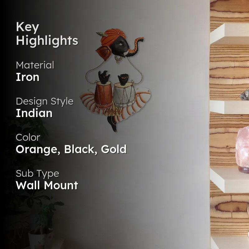Dhol Ganpati Wall Accents media 2