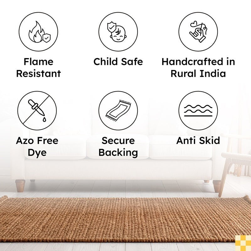 Shelob Hand Tufted Geometric Wool & Nylon Carpet - Rust Brown media 10