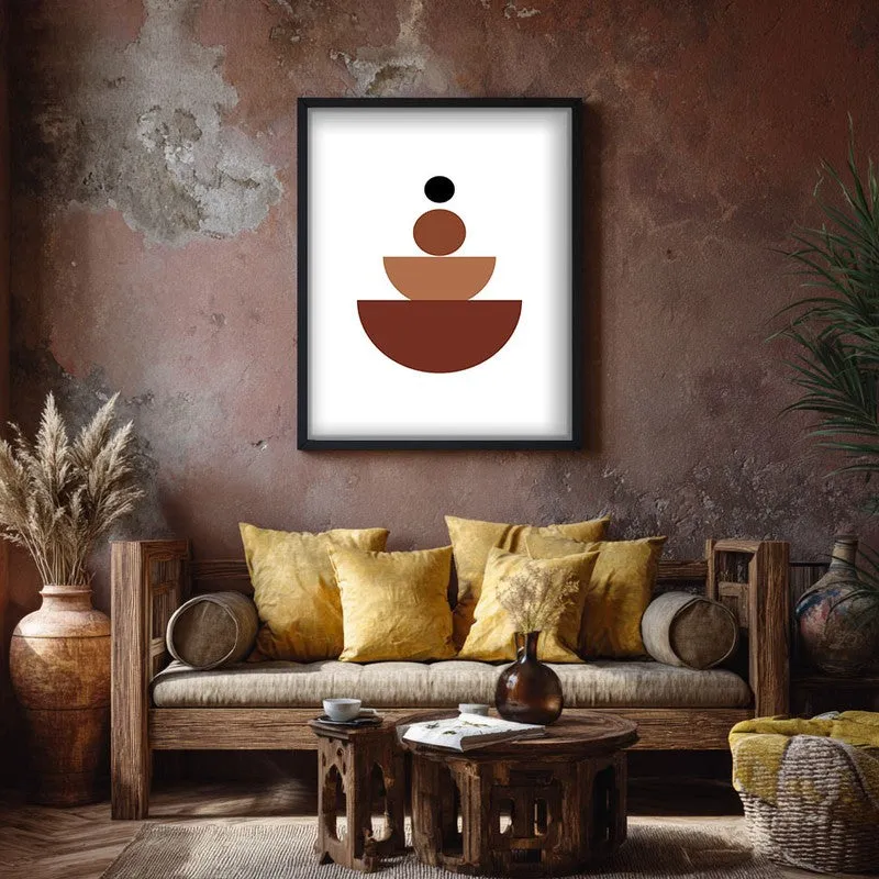Vertical Calm Canvas Wall Painting With Black Frame media 7