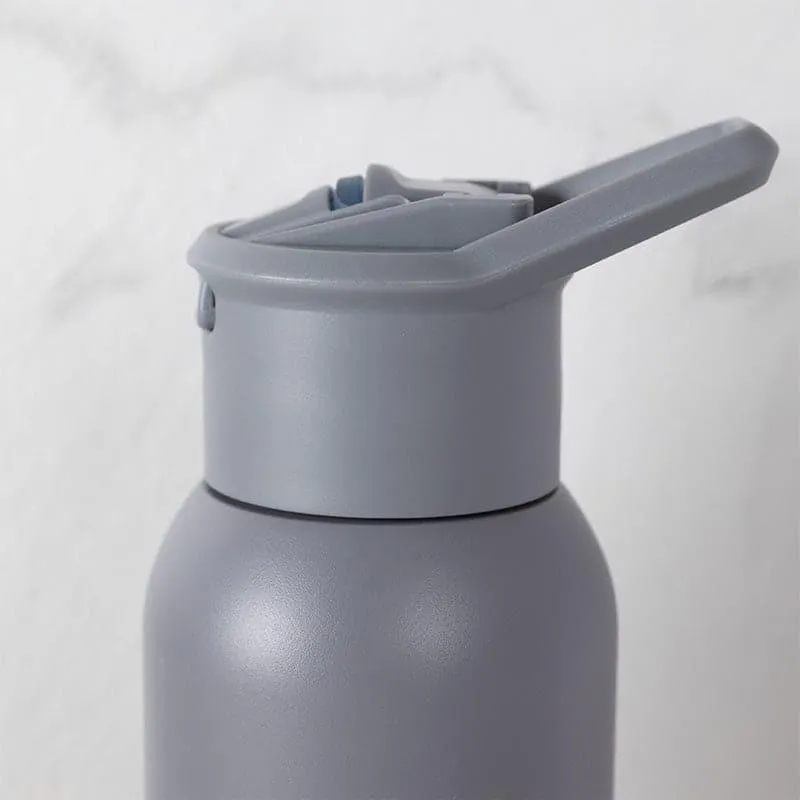 Sleek Sip Hot & Cold Thermos Water Bottle (Grey & Green, 630 mL Each) - Set Of Two media 6