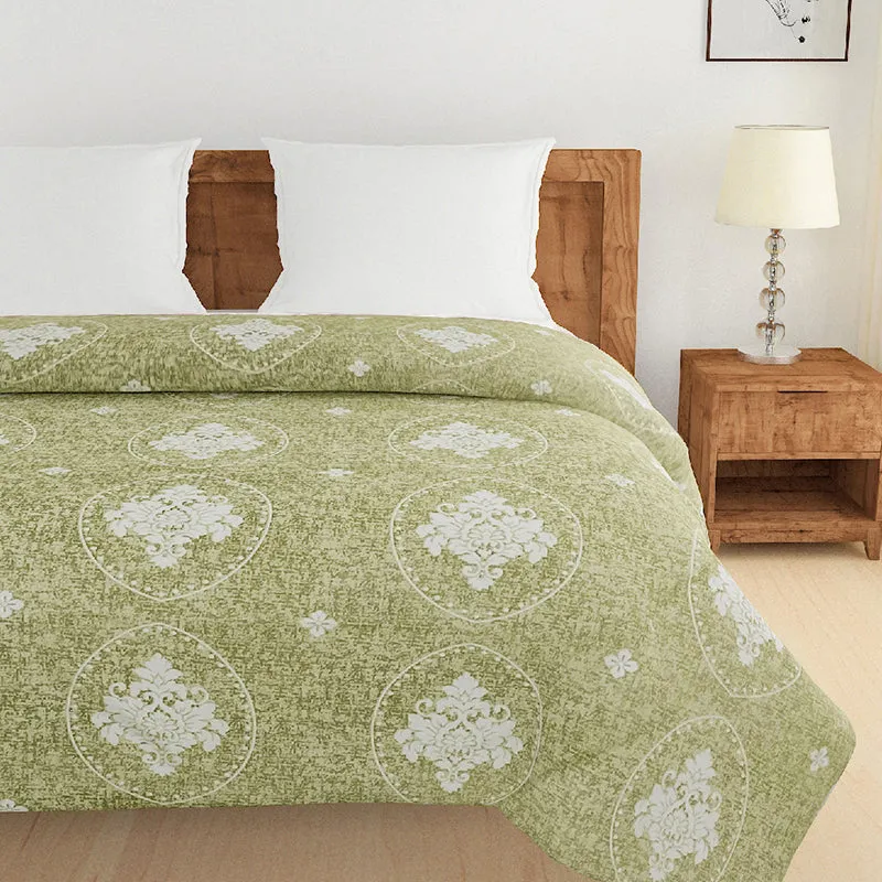 Swayam Zafirah Cotton Comforter (Green) - 150 GSM media 4