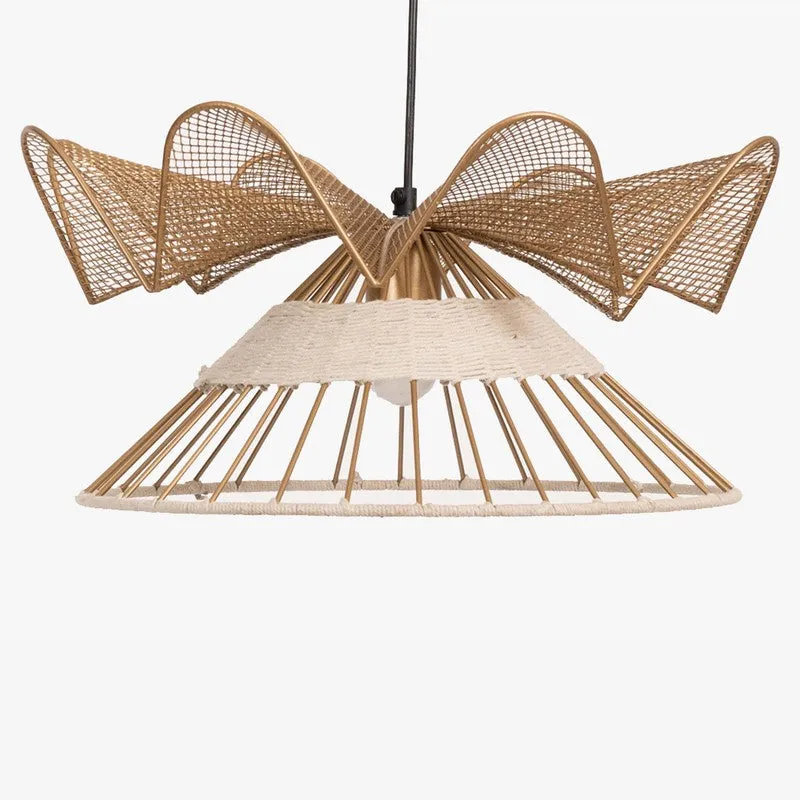 Aurelle Weave Fucius Steel Ceiling Lamp media 6