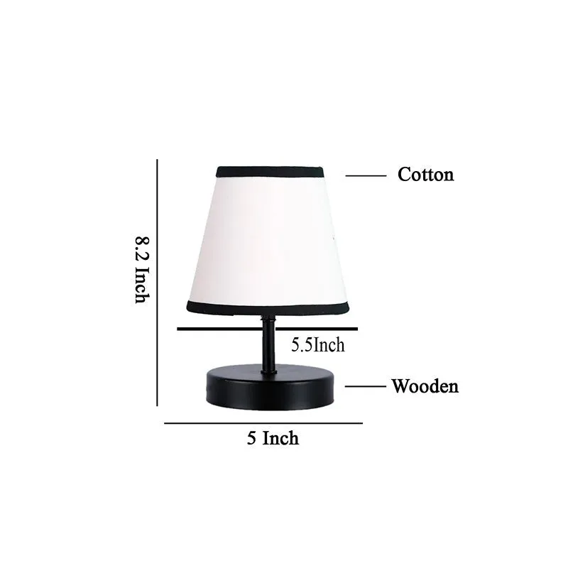 Otravo Fabric Table Lamp - White,Black media 6