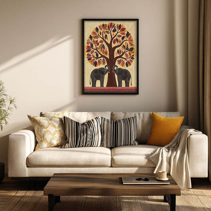 Aranya Canvas Wall Painting With Black Frame media 4