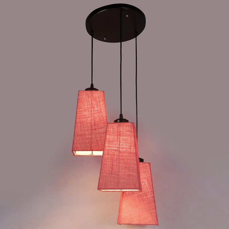 Shadowlux Triple Metal Ceiling Lamp - Pink media 6