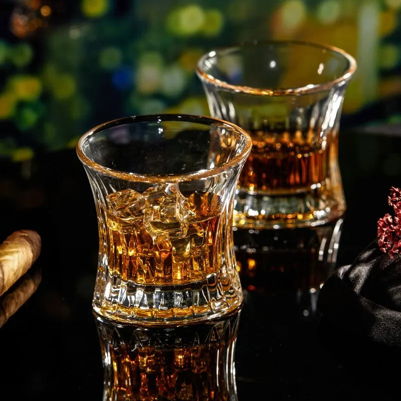 Sandtimer Crystal Whiskey Glasses (210 mL Each) - Set Of Two media 1