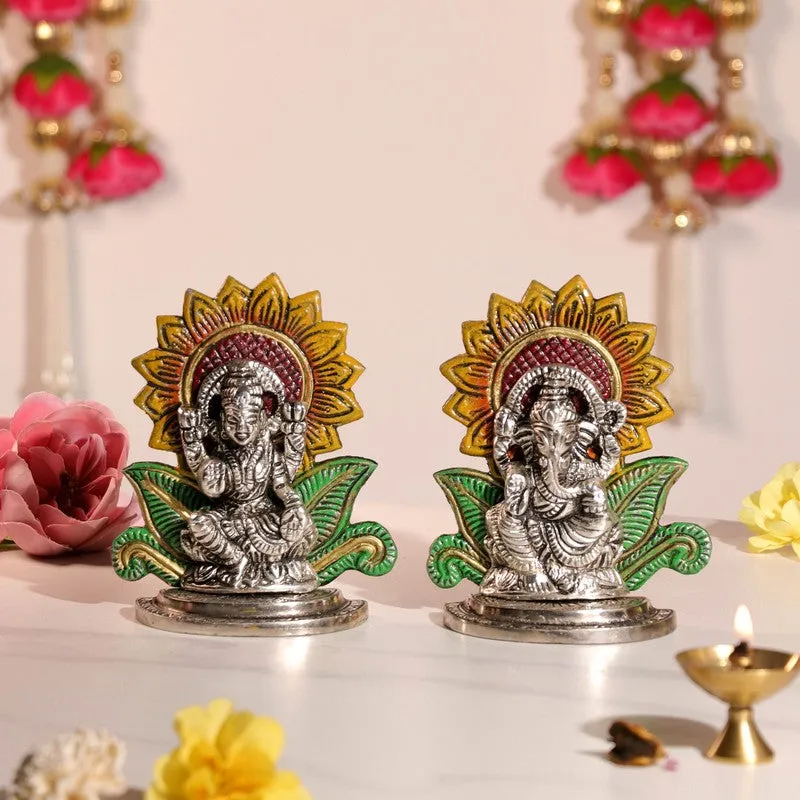Sylvara Lakshmi Ganesh Idols & Sets - Set Of Two media 1