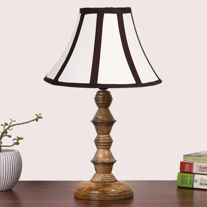 Stripra Timber Wooden Table Lamp - White,Black,Brown media 3